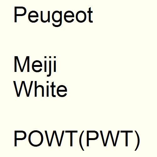 Peugeot, Meiji White, POWT(PWT).